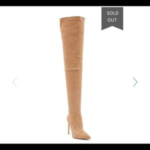 Raye suede thigh high boots.